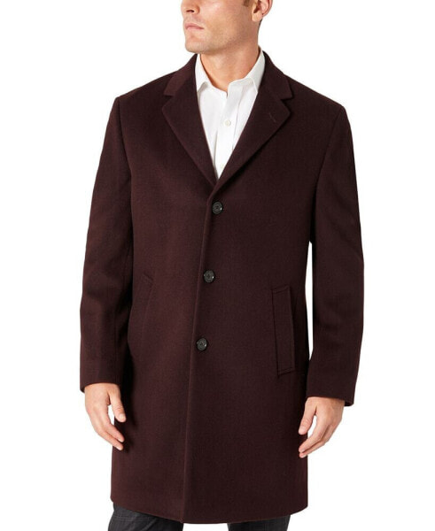 Men's Single-Breasted Classic Fit Overcoat