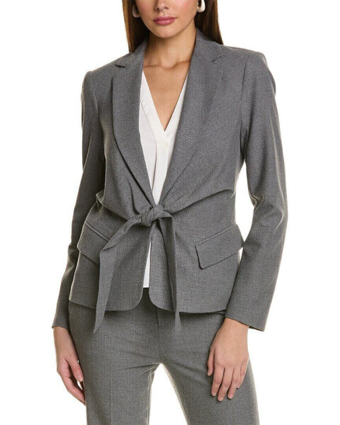 Donna Karan Tie-Front Wrap Blazer Women's