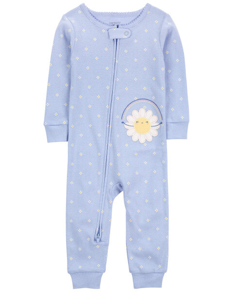 Пижама из 100% хлопка Carter's Toddler 1-Piece Daisy