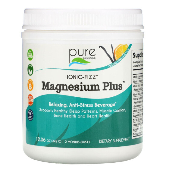 Ionic-Fizz Magnesium Plus, Orange-Vanilla, 12.06 oz (342 g)