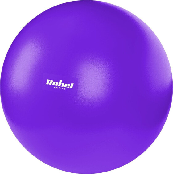 Rebel Mini piłka gimnastyczna do pilates rehabilitacyjna 25cm z pompką ręczną, kolor fioletowy, REBEL ACTIVE