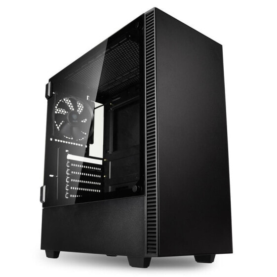 Kolink Castle - Midi Tower - PC - Black - ATX - micro ATX - Mini-ITX - Plastic - Steel - Tempered glass - 16 cm