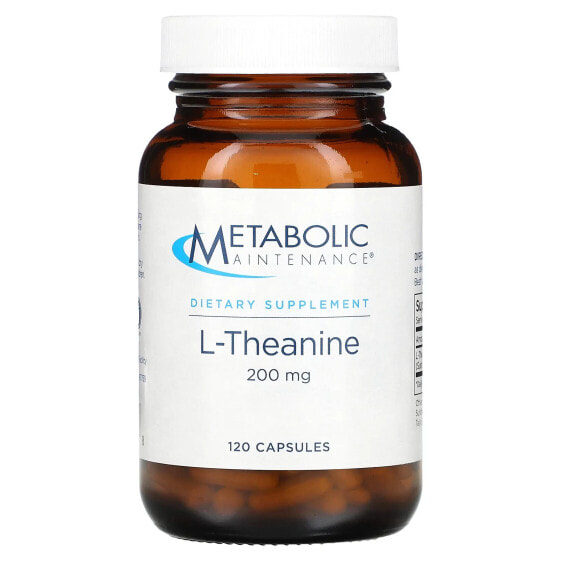 Аминокислоты Metabolic Maintenance L-Теанин, 200 мг, 120 капсул