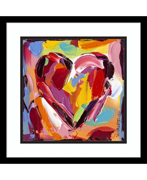 Colorful Expressions I Heart Framed Art Print