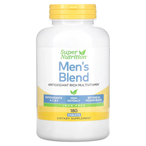 Men's Blend, Antioxidant-Rich Multivitamin Plus Whole Food Power Blend, Iron Free, 180 Tablets