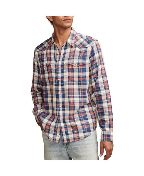 Men's Plaid Western Shirt