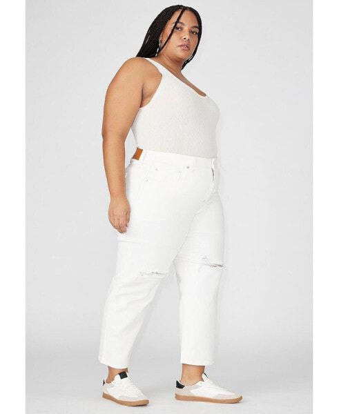 Plus Size The Naomi Comfort Stretch Straight Jean Crop