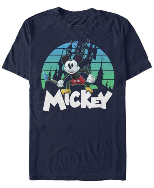 Men's Epic Mickey Mickey Retro Sunset Short Sleeve T-shirt