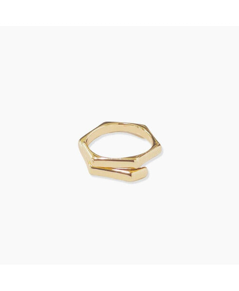 Link Bar Ring Gold