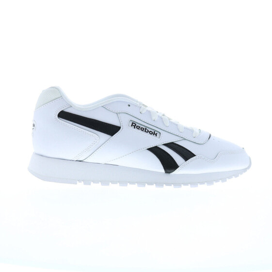 Reebok Glide Mens White Leather Lace Up Lifestyle Sneakers Shoes