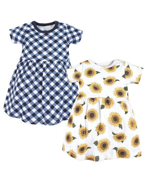 Baby Girls Cotton Dresses, Sunflower