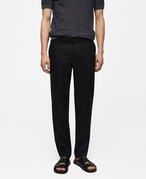 Men's Linen Slim-Fit Pants