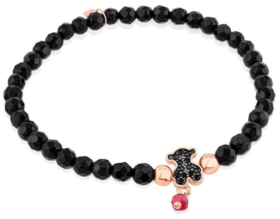Onyx bracelet with teddy bear 314931650-S