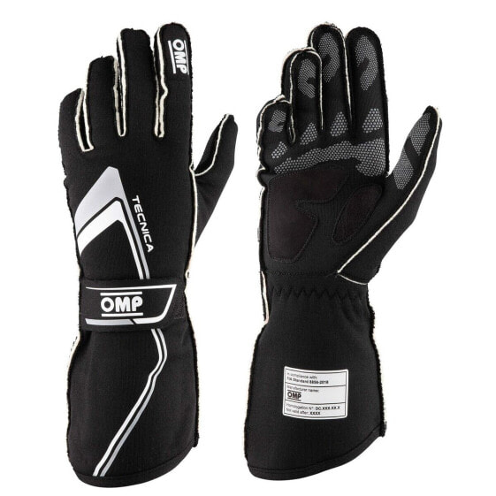 Перчатки OMP TECNICA Чёрный XL FIA 8856-2018 (1 штук)
