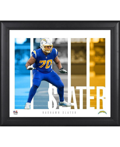 Rashawn Slater Los Angeles Chargers Framed 15'' x 17'' x 1'' Player Panel Collage
