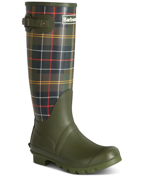 Сапоги высокие Barbour женские в клетку Bede Rain Boots