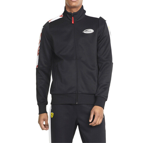 Куртка для мужчин Puma SF Race T7 Full Zip Track Jacket черного цвета