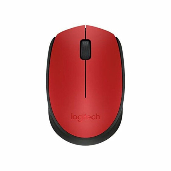 Беспроводная мышь Logitech M171 1000 dpi Чёрный Красный