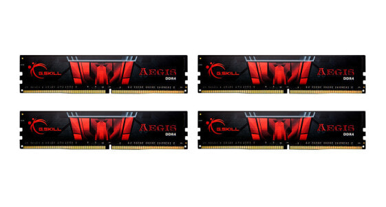 Оперативная память G.Skill Aegis F4-3200C16Q-32GIS - 32 GB - 4 x 8 GB - DDR4 - 3200 MHz - 288-pin DIMM