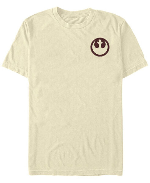 Star Wars Men's Rebel Patch Stitched Short Sleeve T-Shirt