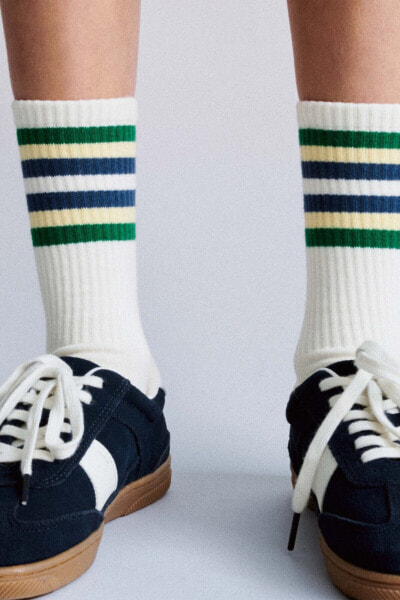 2-pack of striped long socks