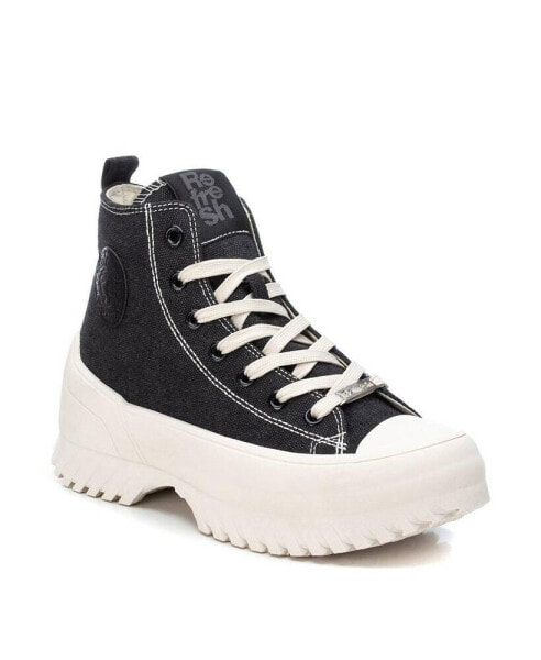 Women's Canvas Platform High-Top Sneakers By XTI
