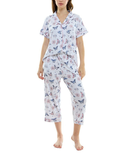 Пижама Roudelain Printed Capri Pajamas