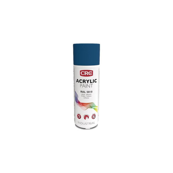 Crc Farbschutzlackspray ACRYLIC PAINT enzianblau glänzend RAL 5010 400 ml , VE: 6