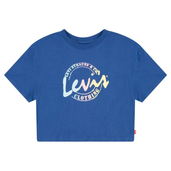 LEVI´S ® KIDS Meet And Greet Script Cropped short sleeve T-shirt