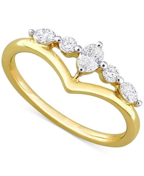Oval Diamond Engagement Ring (1/3 ct. t.w.) in 14k Gold