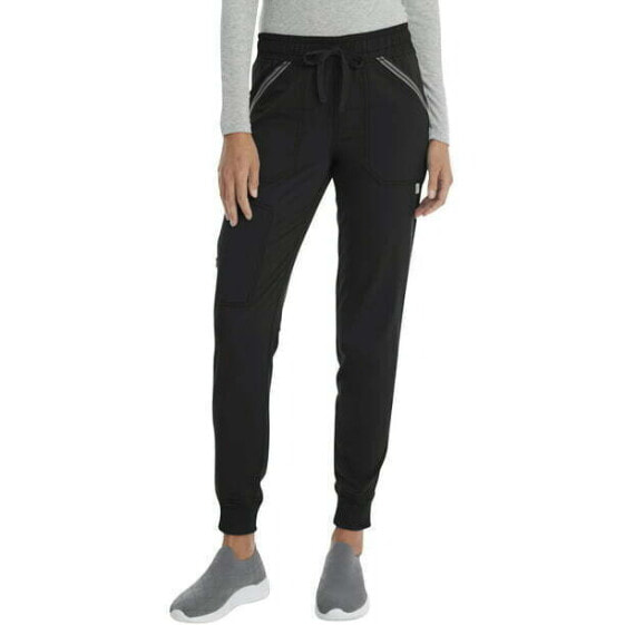 Scrubstar Jogger Pants Women's XS Black Ultimate Drawstring Stretch Twill Cargo