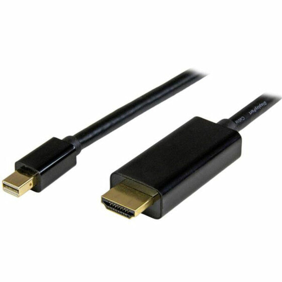 Кабель DisplayPort на HDMI Startech MDP2HDMM1MB 4K Ultra HD Чёрный 1 m