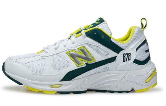Кроссовки спортивные New Balance NB 878 低帮 бело-зелено-желтое 男女同款