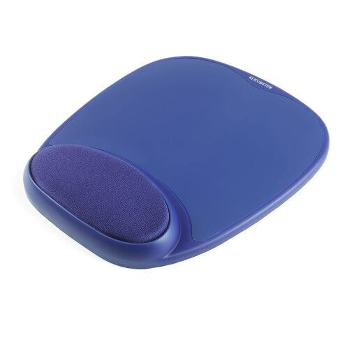 Kensington Foam Mousepad with Integral Wrist Rest Blue - Blue - Monochromatic - Foam - Wrist rest