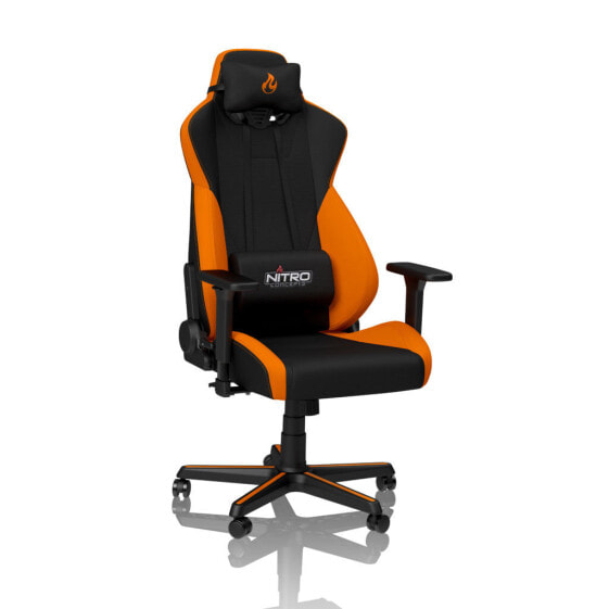 Pro Gamersware S300 - PC gaming chair - 135 kg - Nylon - Black - Stainless steel - Black - Orange