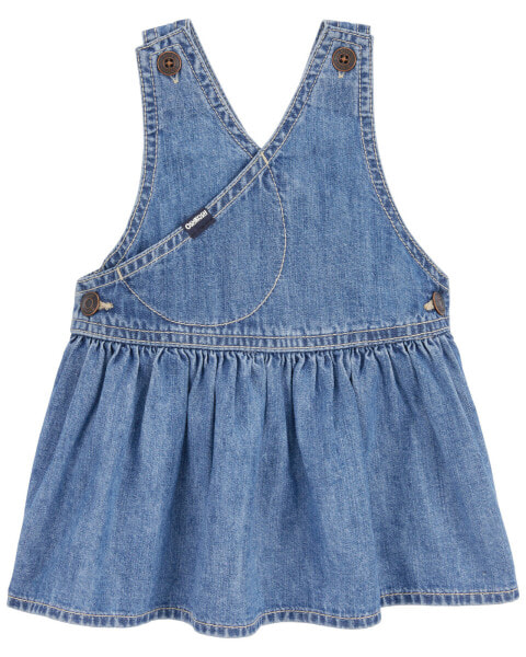 Baby Vintage Inspired Denim Jumper Dress 6M