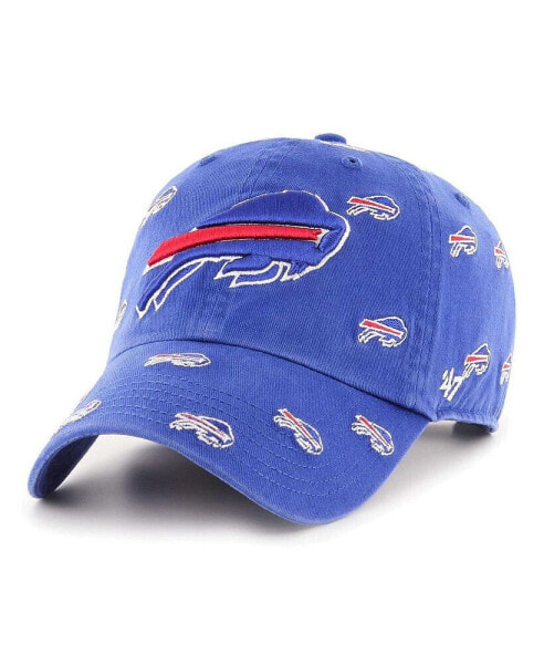 Men's and Women's Royal Buffalo Bills Confetti Clean Up Adjustable Hat