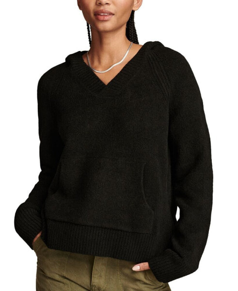 Women's Long Sleeve Hooded Sweater