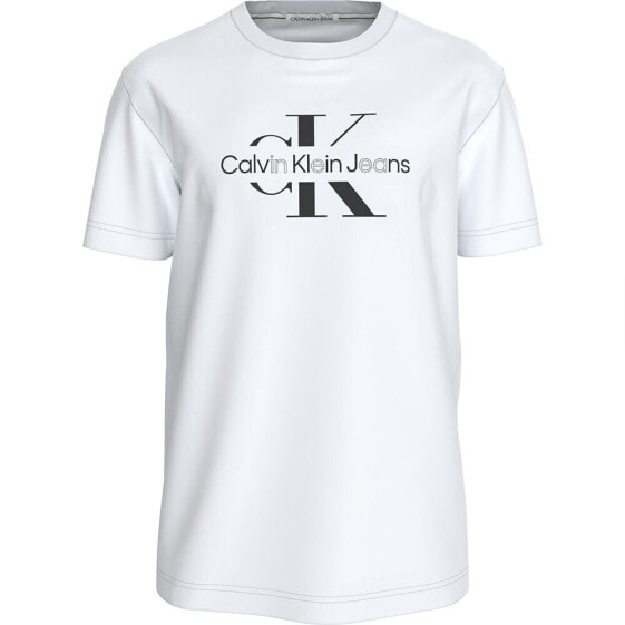 CALVIN KLEIN JEANS Disrupted Outline Monologo short sleeve T-shirt