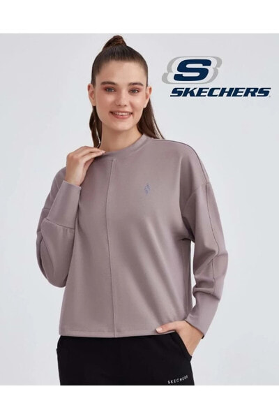 W Soft Touch Eco Crew Neck Sweatshirt S232181 Kadın Sweatshirt Pembe
