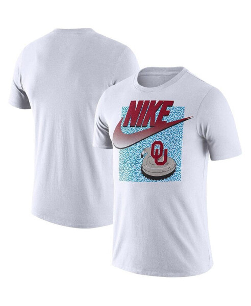 Футболка мужская Nike Oklahoma Sooners белая с принтом Swoosh для весенних каникул