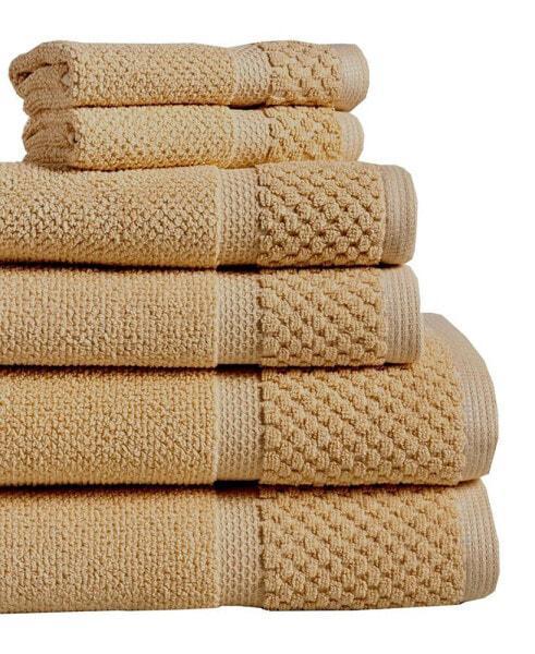 Diplomat 6-Piece 100% Cotton Bath Towel Set