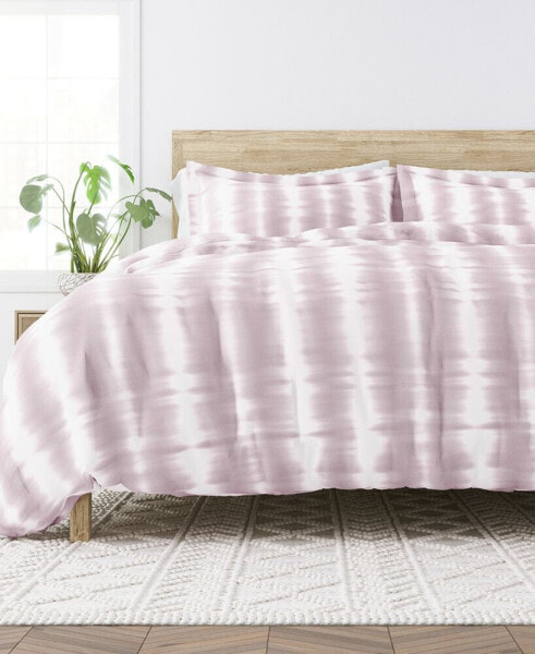 CLOSEOUT! Linear Tie Dye 3-Pc. Duvet Cover Set, Twin