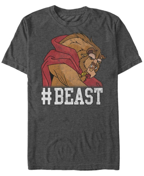 Disney Men's Beauty The Beast BEAST Game Face Short Sleeve T-Shirt