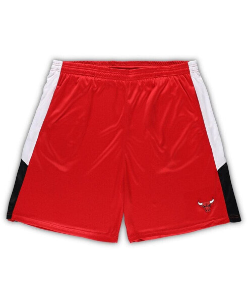Men's Red Chicago Bulls Big and Tall Champion Rush Practice Shorts