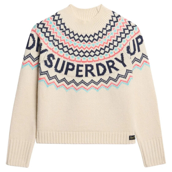 SUPERDRY Fairisle Branded Jumper sweater