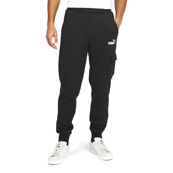 Puma Essentials Cargo Pants Mens Black Casual Athletic Bottoms 84580201