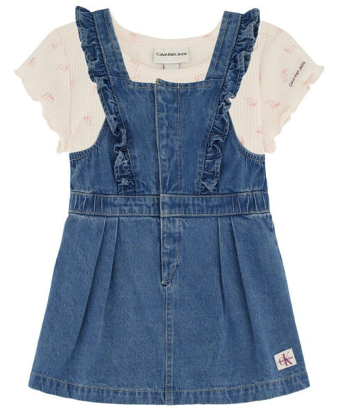 Платье Calvin Klein Toddler Ruffle Denim Jumper