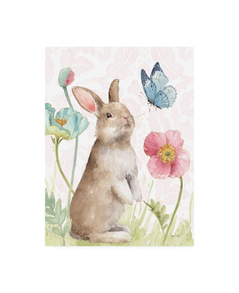 Lisa Audit Spring Softies Bunnies II Pink Canvas Art - 15.5" x 21"