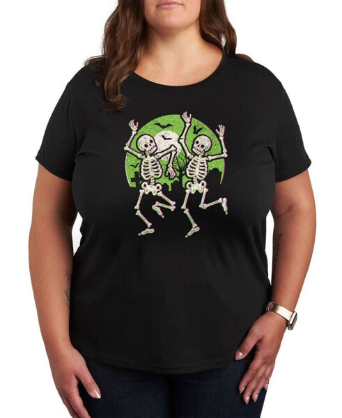 Air Waves Trendy Plus Size Halloween Graphic T-shirt